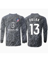 Moške Nogometnih dresov Atletico Madrid Jan Oblak #13 Vratar Domači 2024-25 Dolgi rokavi